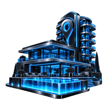 Illustration 3D d’un ensemble immobilier contemporain