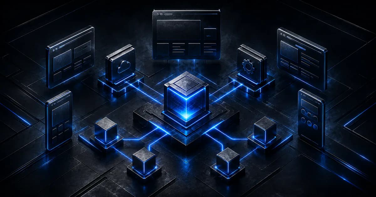 Noyau d’application lumineux connecté à des modules et interfaces web mobiles